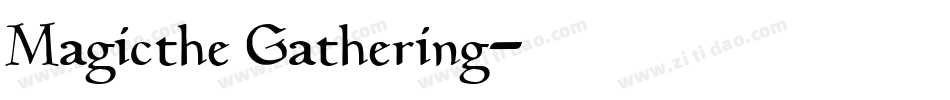 Magicthe Gathering字体转换